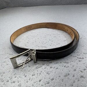 FENNIX Genuine Alligator Leather Belt Mens 38 Brown Dress Buckle Italy